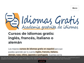 'idiomasgratis.net' screenshot