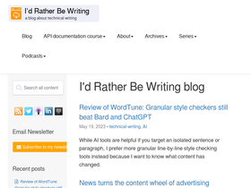 'idratherbewriting.com' screenshot