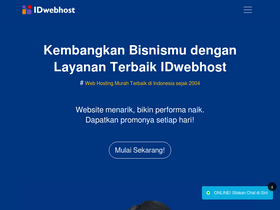 'idwebhost.com' screenshot