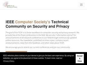 'ieee-security.org' screenshot