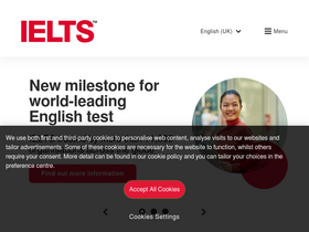 'ielts.org' screenshot
