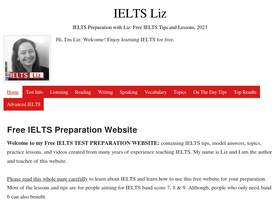 'ieltsliz.com' screenshot