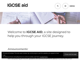 'igcseaid.com' screenshot
