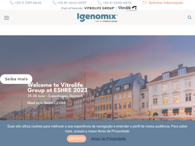 'igenomix.com.br' screenshot