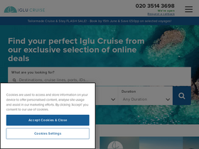 'iglucruise.com' screenshot