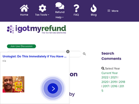 'igotmyrefund.com' screenshot