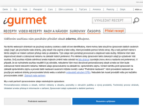 'igurmet.cz' screenshot
