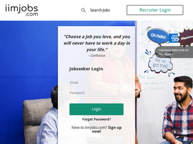 'iimjobs.com' screenshot