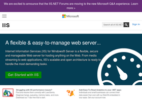 'iis.net' screenshot