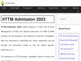 'iittm.org' screenshot