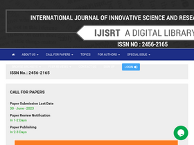 'ijisrt.com' screenshot