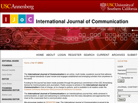 'ijoc.org' screenshot