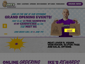 'ikessandwich.com' screenshot