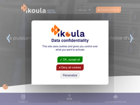 'ikoula.com' screenshot