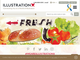 'illustrationx.com' screenshot