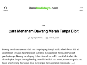'ilmubudidaya.com' screenshot