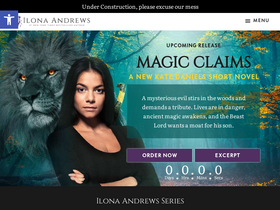 'ilona-andrews.com' screenshot