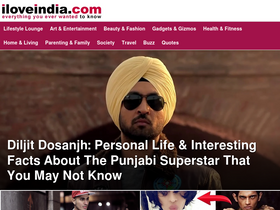 'iloveindia.com' screenshot