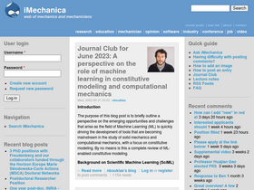 'imechanica.org' screenshot