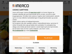 'imerco.dk' screenshot