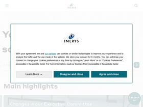 'imerys.com' screenshot