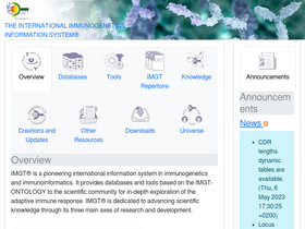 'imgt.org' screenshot