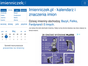 'imienniczek.pl' screenshot