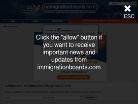 'immigrationboards.com' screenshot