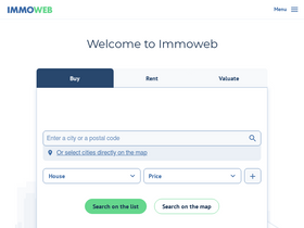 'immoweb.be' screenshot