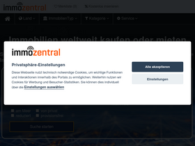 'immozentral.com' screenshot