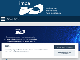 'impa.br' screenshot