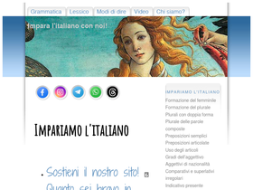 'impariamoitaliano.com' screenshot