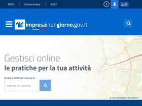 'impresainungiorno.gov.it' screenshot