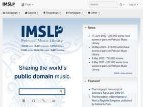 'imslp.org' screenshot