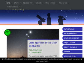 'in-the-sky.org' screenshot