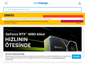 'incehesap.com' screenshot