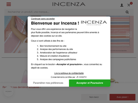 'incenza.com' screenshot