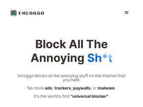 'incoggo.com' screenshot
