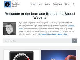 'increasebroadbandspeed.co.uk' screenshot