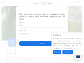 'incredibleindia.org' screenshot