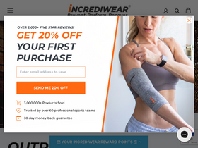 'incrediwear.com' screenshot