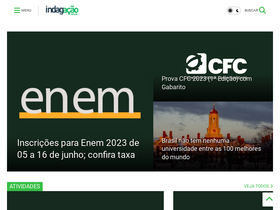 'indagacao.com.br' screenshot