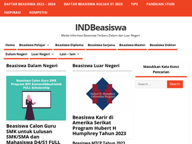 'indbeasiswa.com' screenshot