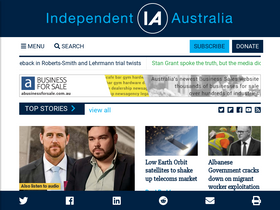 'independentaustralia.net' screenshot