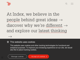 'indexventures.com' screenshot