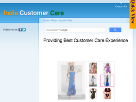 'indiacustomercare.com' screenshot