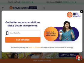 'indiainfoline.com' screenshot
