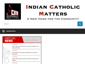 'indiancatholicmatters.org' screenshot