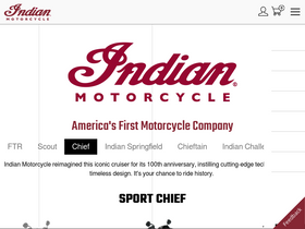 'indianmotorcycle.com' screenshot