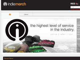 'indiemerch.com' screenshot